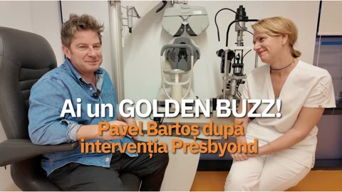 Pavel Bartos sharing his Presbyond laser surgery experience at Clario